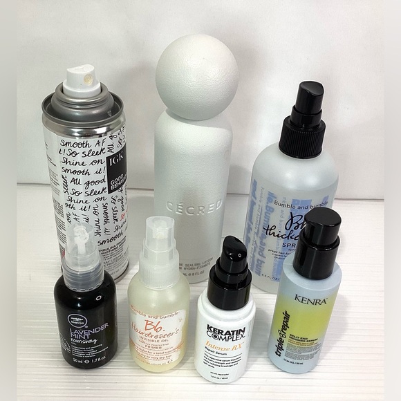 Hair products Lot of 7 Different Brands Opened Partially Used - Picture 1 of 5